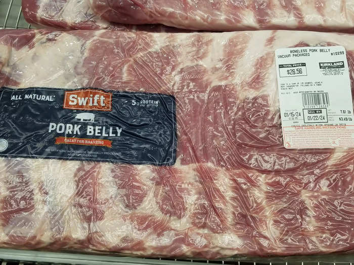 Pork belly is good for bacon and burnt ends.