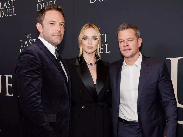 October 9, 2021: The friends walked the red carpet for the premiere of "The Last Duel."