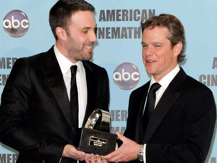 March 2010: Affleck helped honor his friend at the Cinematheque award show.