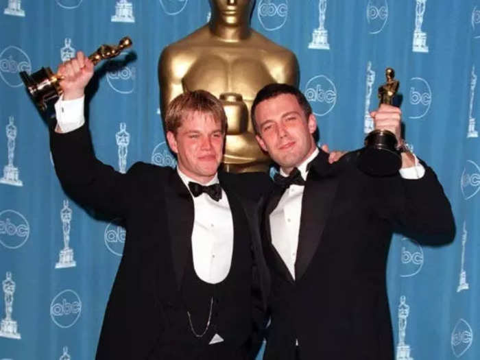 March 1998: The friends won their first Oscar together.