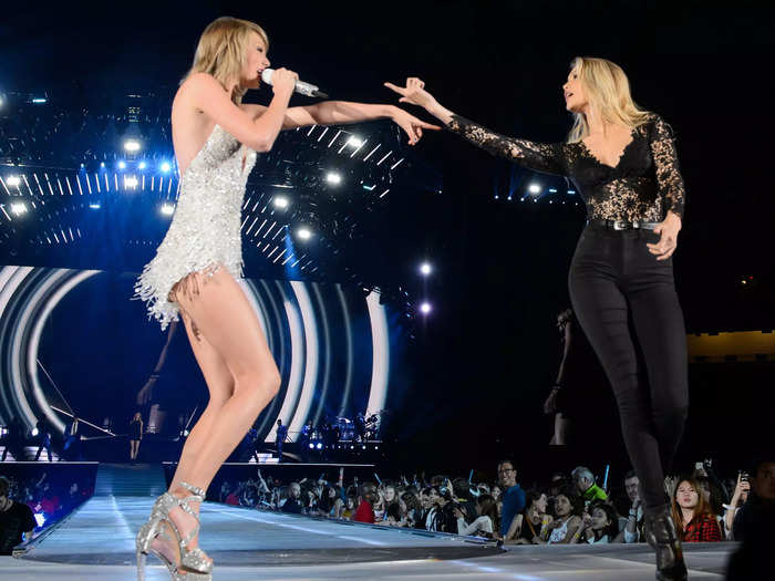 Gigi Hadid reportedly met Swift through mutual friend Karlie Kloss.