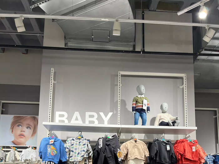 There was also a Baby section.