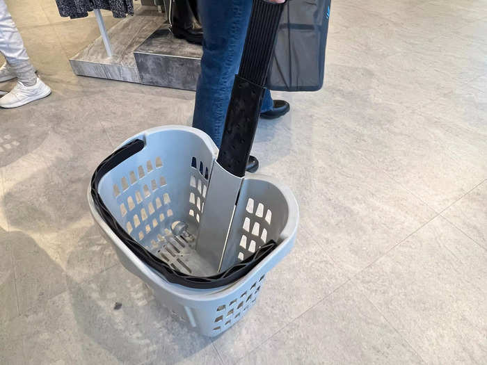 But I opted for a wheeled basket, something I