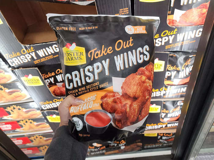 This month, the Foster Farms Buffalo-style wings have been a hot seller.