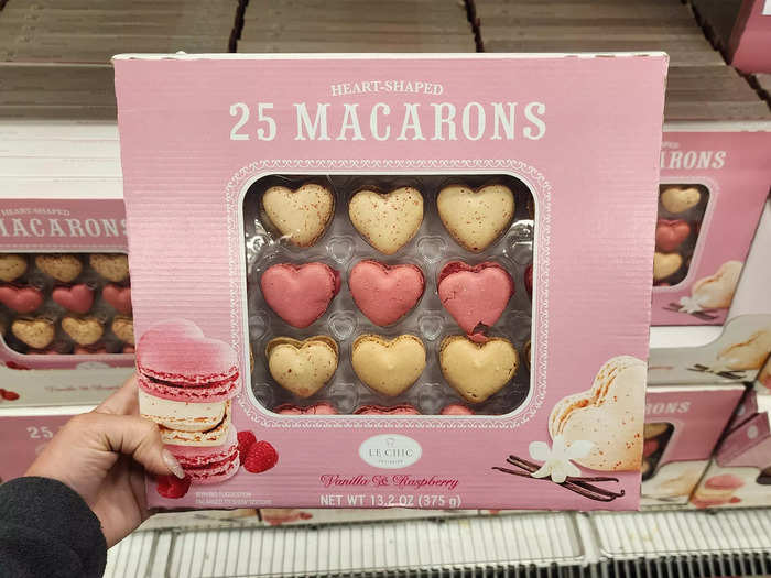 The Le Chic Pâtissier heart-shaped macarons are too cute to pass up.