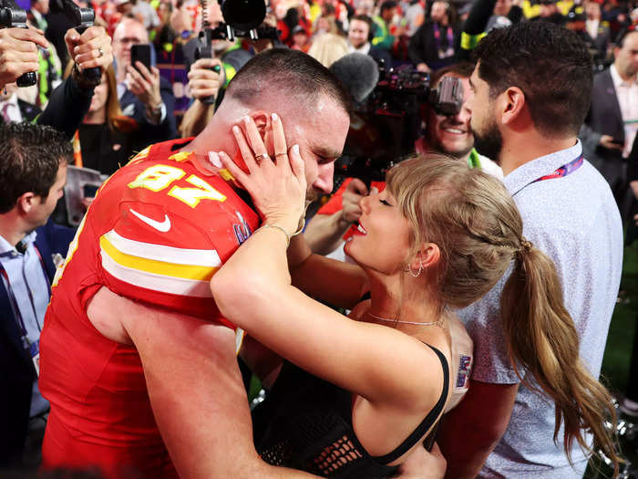 2024: Travis Kelce and Taylor Swift