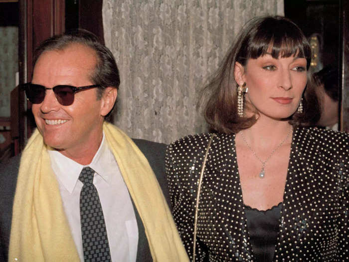 1974: Jack Nicholson and Anjelica Huston