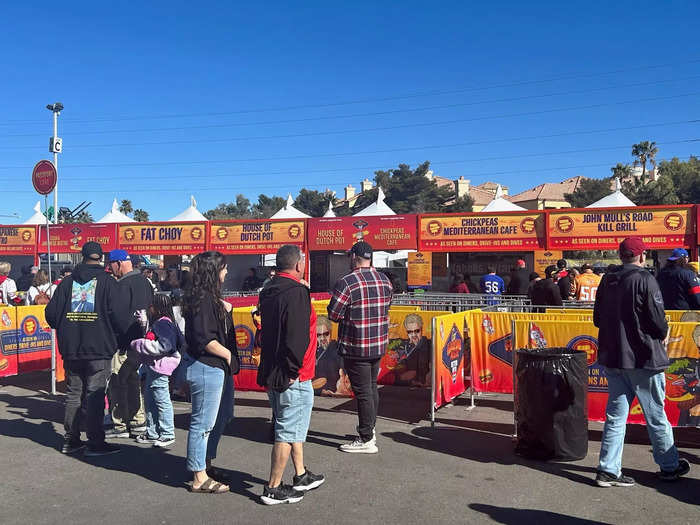 The Flavortown Tailgate featured food from more than 20 different restaurants.