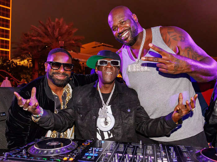 The stars came out in full force to party with the NBA legend.  