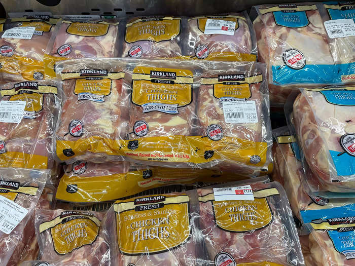 Kirkland Signature boneless and skinless chicken thighs taste high-quality.