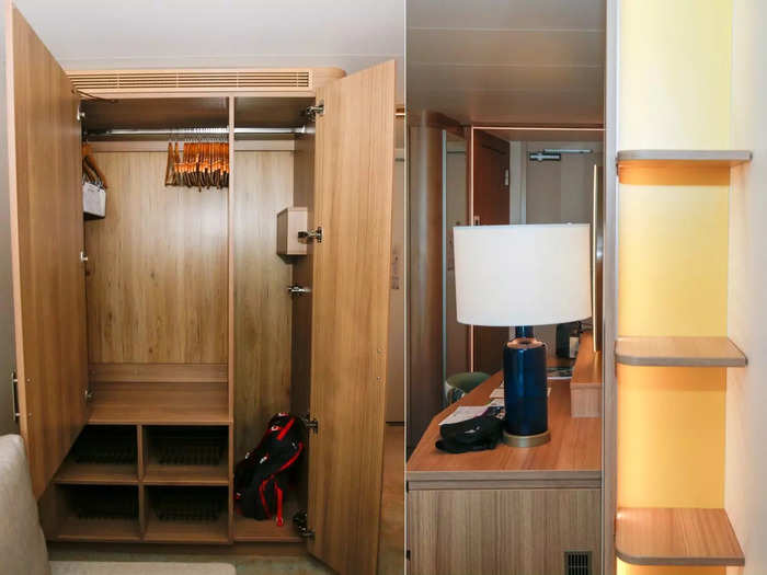 Ample storage should be a priority for any cruising family, especially in a small four-person cabin.