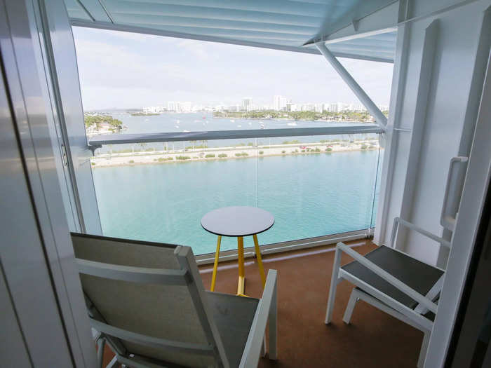 At least the stateroom guarantees great views of the ocean.