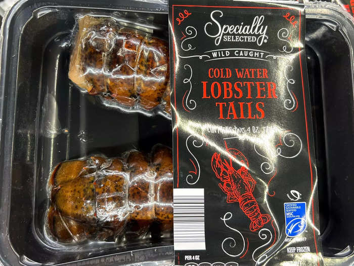 The Specially Selected wild-caught cold-water lobster tails are delicious.