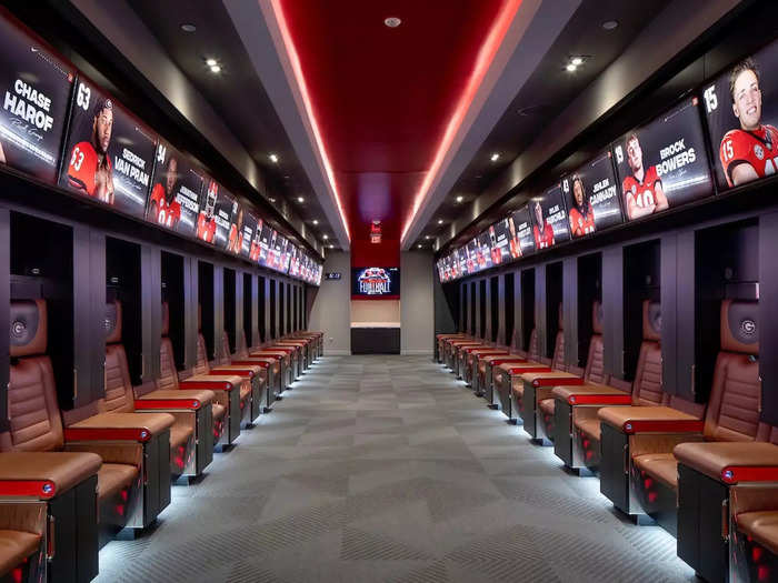 HOK also designed the new football locker rooms at the University of Georgia