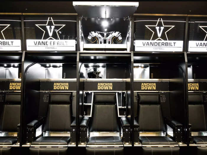 Longhorn Lockers was also behind the new football lockers at Vanderbilt University