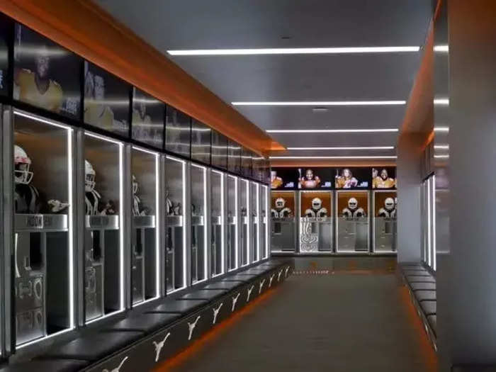 The University of Texas spent $7 million renovating their football locker room