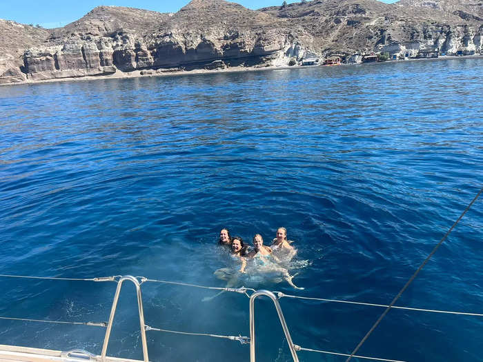 A daytime boat ride had swimming opportunities and the best views.