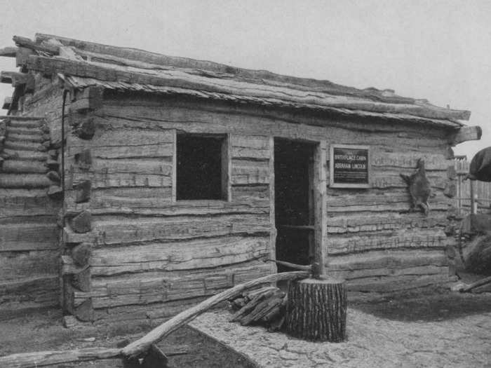 Abraham Lincoln was born in a one-room log cabin on the Kentucky frontier.