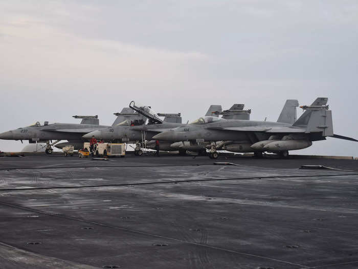 Even though flight operations are chaotic with lots of moving parts, there are still moments of resounding peace and quiet on the flight deck between missions. But then it