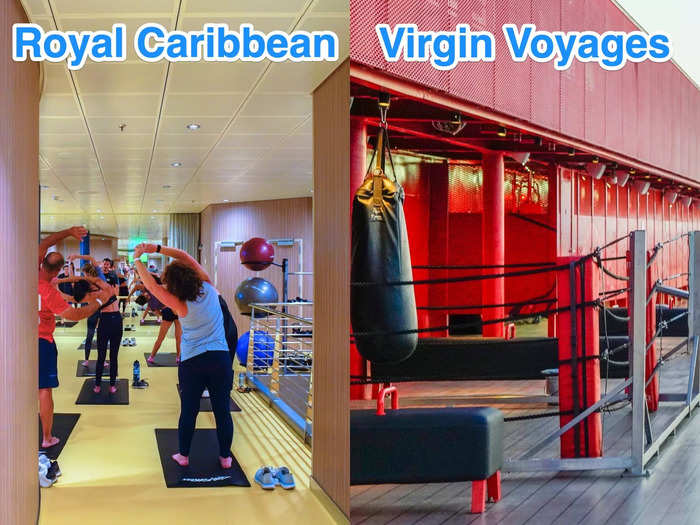 Both ships had impressive spas and fitness centers.