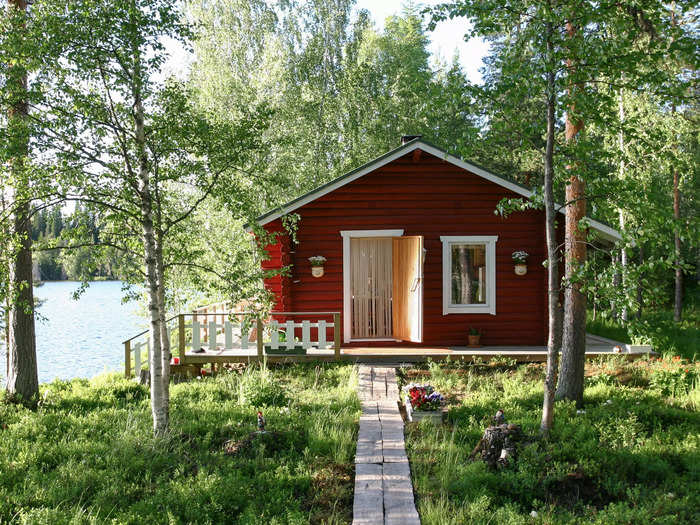 Many Finnish families will vacation in summer cottages without running water or electricity.