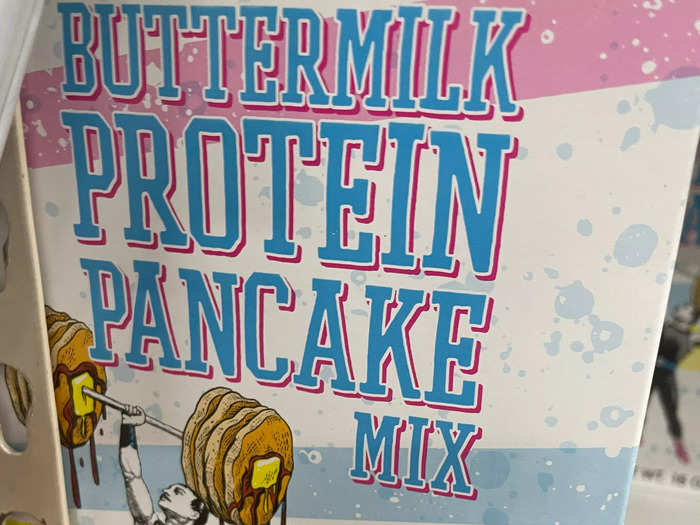 The buttermilk protein pancake mix is too chalky for me.
