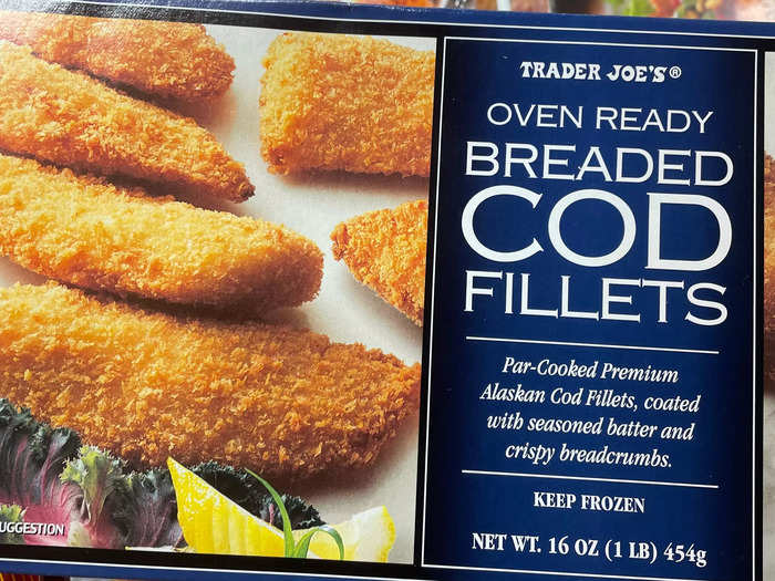 The cod fillets lack a satisfying crunch.