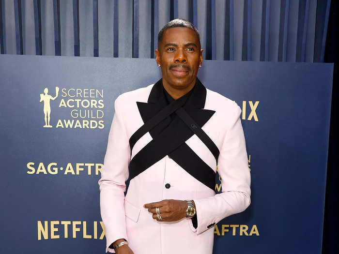 Coleman Domingo is no stranger to daring looks on the red carpet, and his pink-hued SAG look did not disappoint.