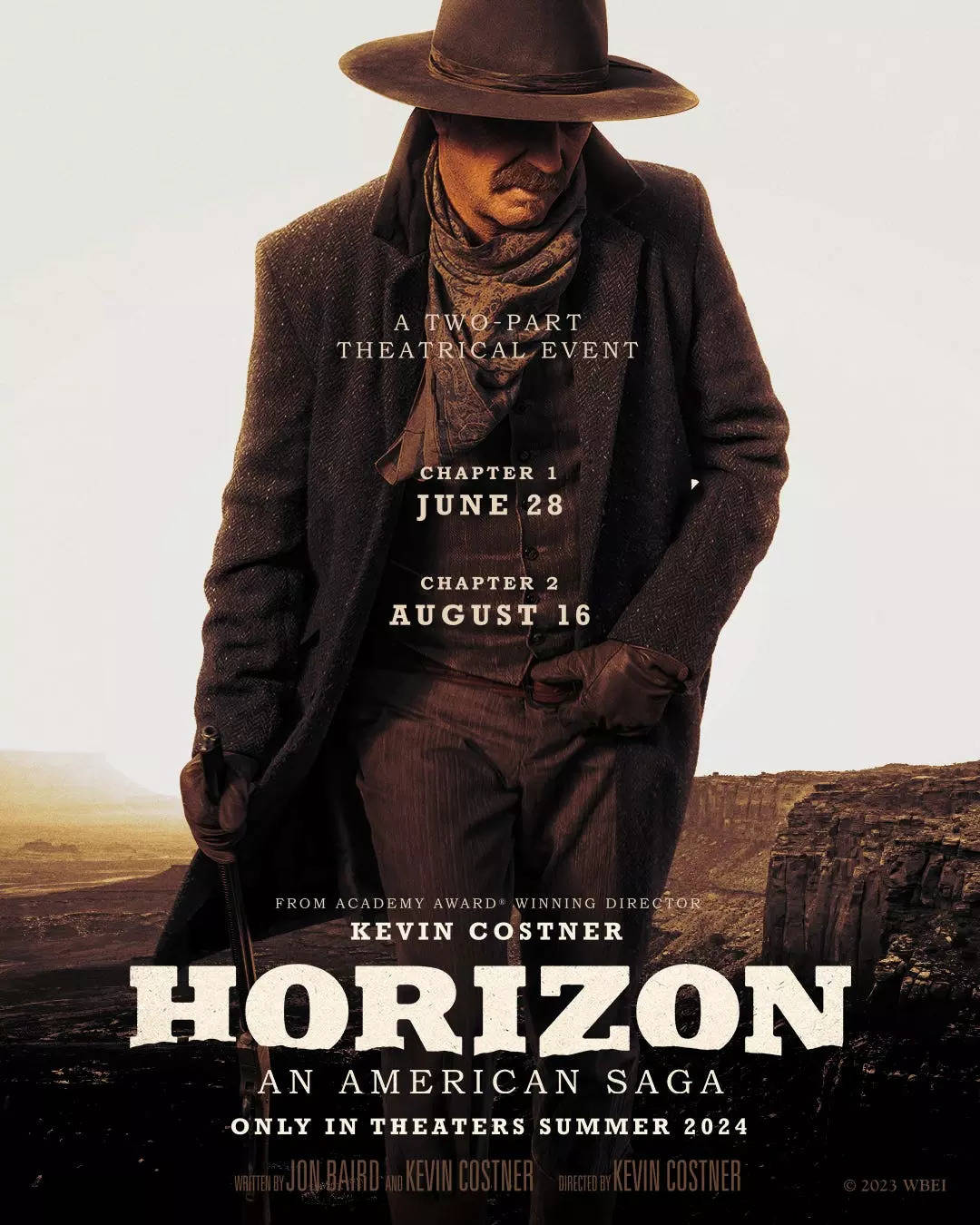 The poster for "Horizon: An American Saga," directed by and starring Kevin Costner.