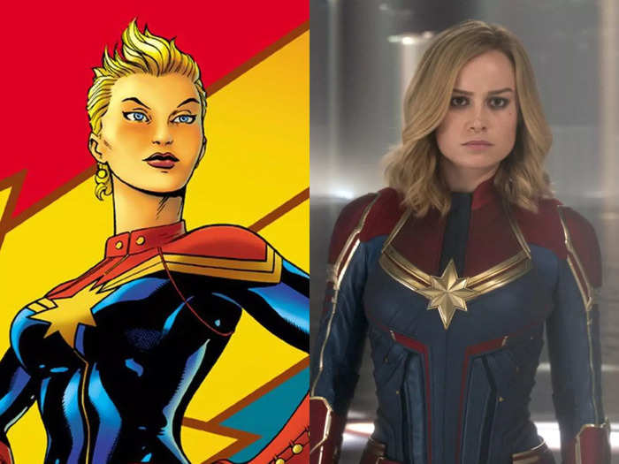 Captain Marvel, real name Carol Danvers, became the first female Marvel superhero with her own movie in 2019. She