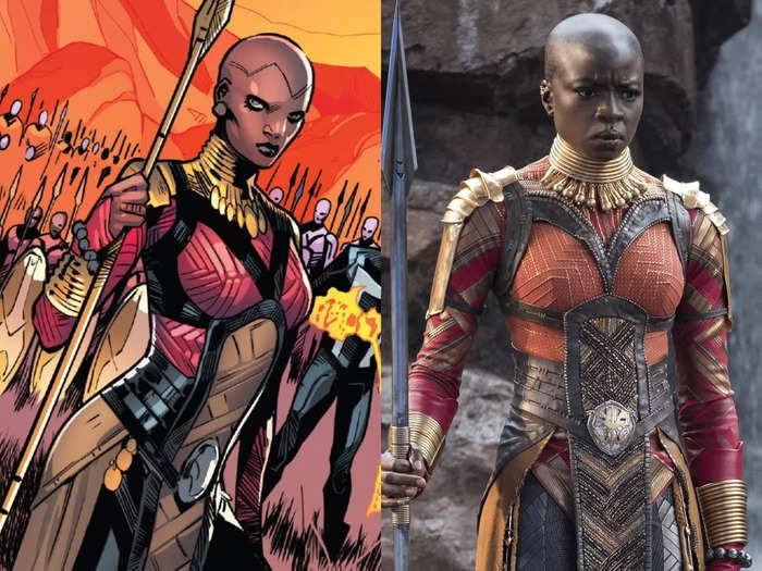 Okoye, as played by Danai Gurira, is one of the formidable bodyguards known as the Dora Milaje.