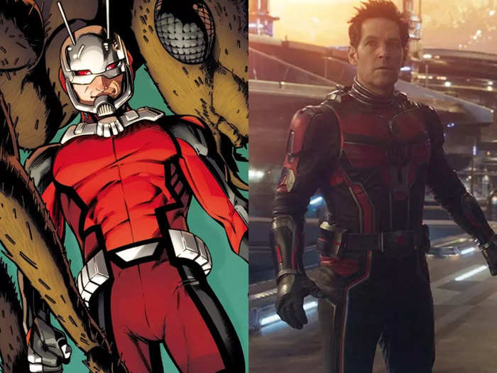 The Scott Lang version of Ant-Man, played by Paul Rudd, is remarkably similar to the comics.