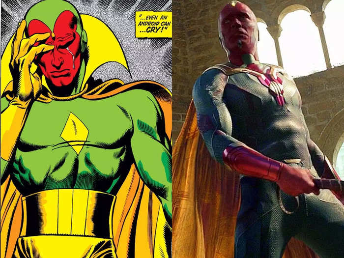 Paul Bettany made his MCU on-screen debut as Vision in 2015 after years of voicing J.A.R.V.I.S., Tony Stark