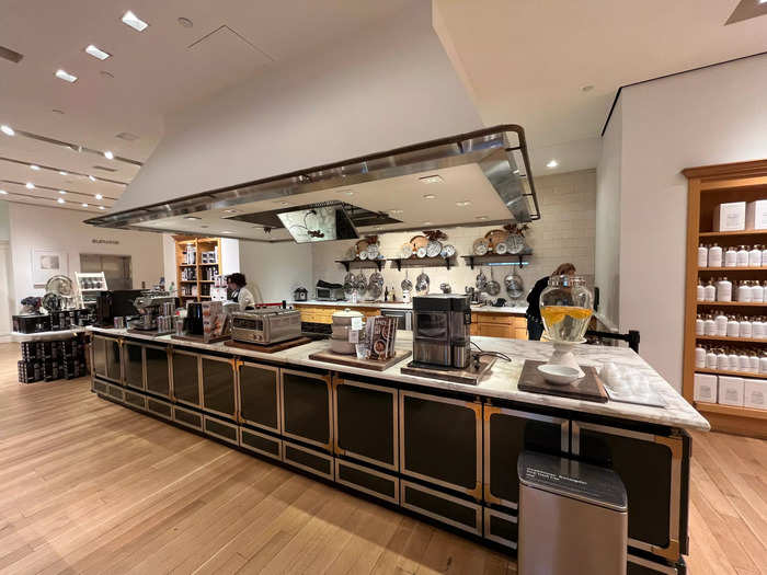 The highlight of the store was the enormous open kitchen where employees and guest chefs teach and offer demonstrations.