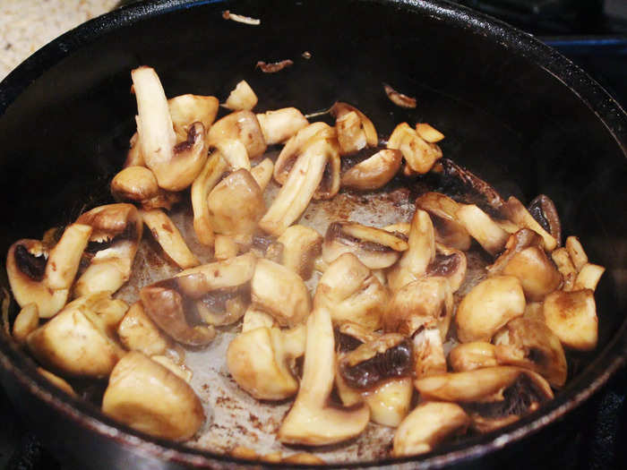 Use mushrooms to give your sauce umami flavor.