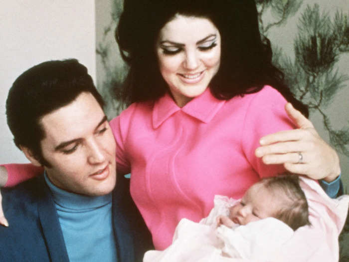 February 1, 1968: Exactly nine months to the day after their wedding, their only daughter, Lisa Marie, is born.