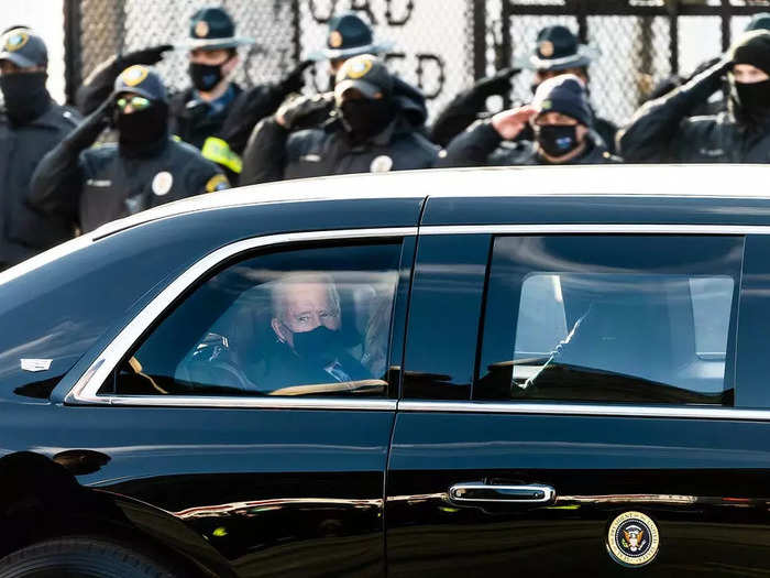 Accompanied by the presidential motorcade, "The Beast" remains an instantly recognizable symbol of the power of the presidency.