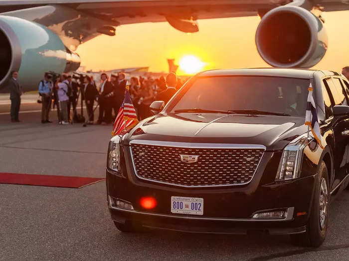 US presidents travel in a secure limousine nicknamed "The Beast."