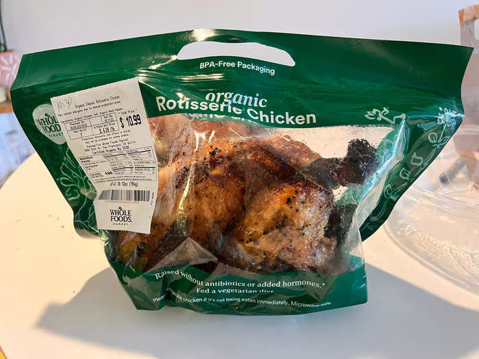 I was glad to see the chicken was made with recognizable ingredients.