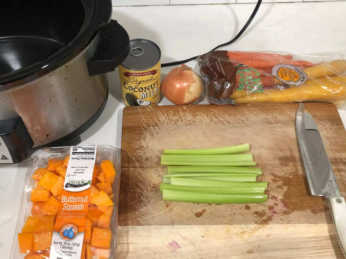 Chicken-vegetable curry is a family favorite.