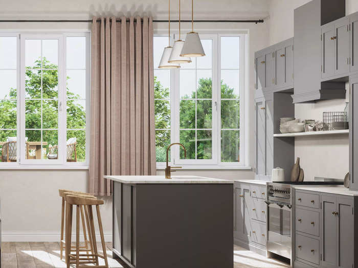 Heavy drapes will trap cooking odors.