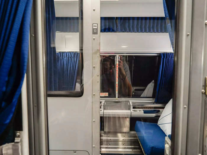 The Amtrak roomette was an enclosed space designed for both night and day travel. 