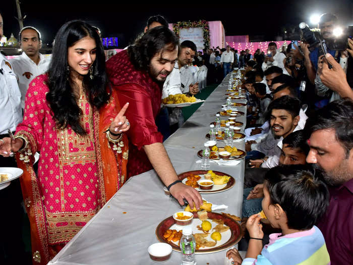 The couple kicked off celebrations by hosting a communal dinner for 51,000 people.