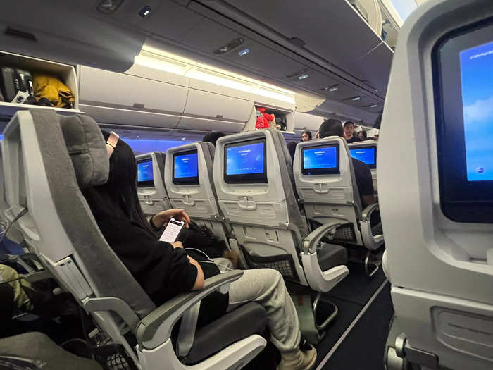 The plane has 251 economy seats. I prefer the aisle when flying long-haul and paid an extra $38 to reserve seat 33J in the last row of the section.