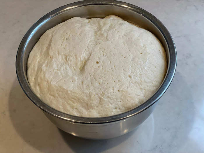The dough should rise quite a bit. 
