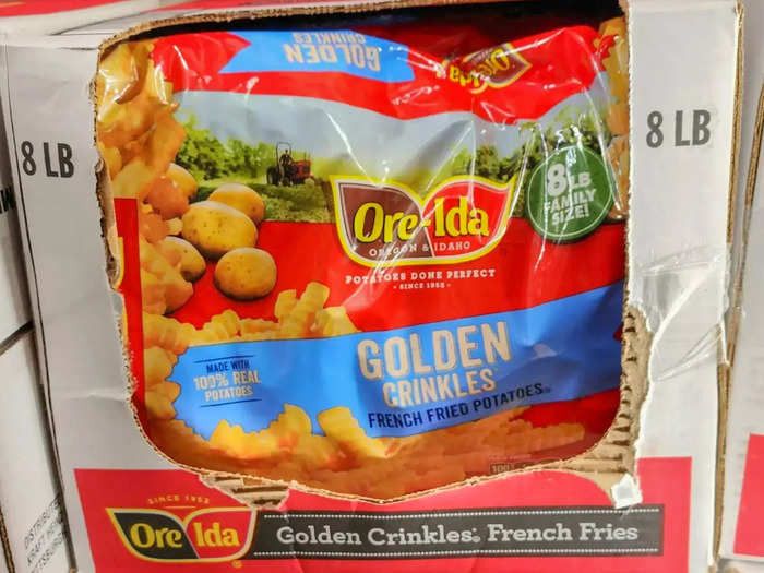 The Ore-Ida golden crinkles french-fried potatoes are a versatile side.