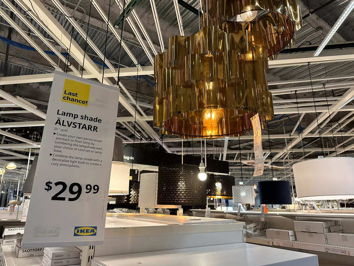 The chandeliers I saw at Ikea were stunning.