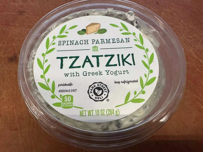 The spinach Parmesan tzatziki with Greek yogurt was a simple hit. 