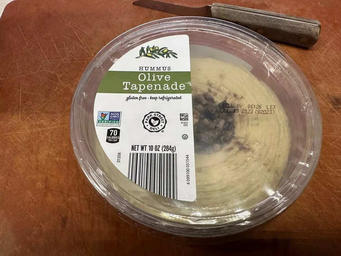 The olive-tapenade hummus was one of my favorites I tried.