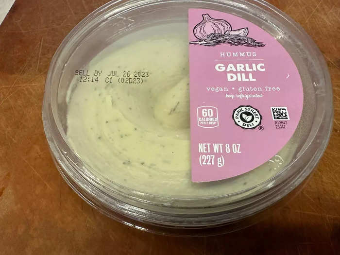 The Park Street Deli garlic-dill hummus is also kid-approved.